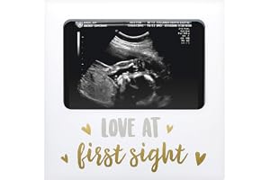 Tiny Ideas Love at First Sight Sonogram Minnessak Fotoram, Ultraljud Fotoram för Baby Flicka eller Pojke