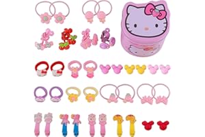 Seatecks 40Pz Fumetto Mollette per Capelli Bambini Animale Multicolore Accessori per Capelli Fermacapelli Bambino Confezione Regalo Set per Festival Foto Puntelli e Daily Decorate