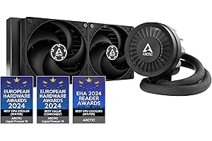 ARCTIC Liquid Freezer III 240 - PC à Refroidissement par Eau, Refroidisseur d’Eau Tout-en-Un pour processeur AIO, Compatible Intel LGA1851/1700 et AMD AM5/4, Pompe à Commande PWM Efficace - Noir