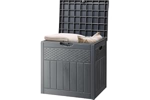 Bonnlo Garden Storage Box 126L, Waterproof Parcel Box Outdoor with Lid, Plastic Storage for Deliveries, Patio Cushions, Garde