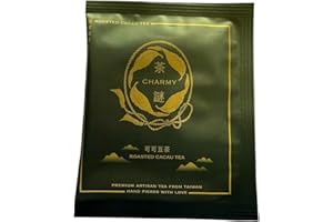 CHARMY | green Oolong| Roasted cacao nibs | black teacacau ruby Tea -Low Caffein,sugar-free (10 tea bags, Roasted cacao tea)