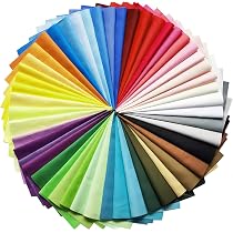 Lot De 50 Carrés De Tissu Patchwork Coton 10x10 Cm - Couleurs Unies, Parfait Pour Couture DIY