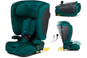 KK KINDERKRAFT Kinderkraft FIX2GO Siège enfant i-Size, 76-150 cm, Isofix, Top Tether, saferide sensor, jusqu'à env. 12 ans, systèmes de sécurité, revêtements de haute qualité, inclinable, vert