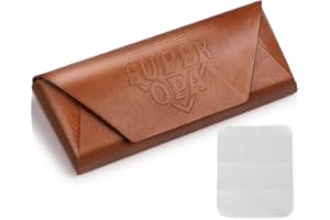 MEJOSER Opa Geschenk Brillenetui + Brillenputztuch Geschenke Bester Großvater Geburtstag Weihnachten Vatertag Weihnachtsgeschenke und Oma