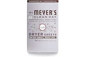 Mrs. Meyer's Clean Day Dryer Sheets, Lavender, 80 ct