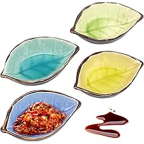 MIAMIO Dip Schalen Set - 6 Bunte Keramik Schälchen Für Sushi, Snacks & Dips