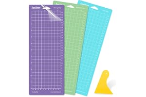 Lya Vinyl Tappetino da taglio per Cricut Joy, 3 pezzi da 4,5 x 12 pollici (30,5 x 11,4 cm), accessori Cricut Joy per plotter (StandardGrip, LightGrip, StrongGrip)