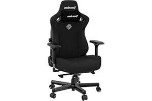 Anda Seat Kaiser 3 Gaming Chair for Adults - Large Reclining Video Game Chairs, fabric Ergonomic Office Chair, Heavy Duty Neck & Back Lumbar Support - Luxury Black Computer Chairs for Home & Work