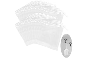 Giantree 20 Stück Seifensäckchen, Seifenbeutel mit Kordelzug Seifenbeutel Nylon Schaumnetze Peeling-Seifenbeutel Zubehör Peeling Netz Tasche für Baden Gesichtsreinigung Werkzeug