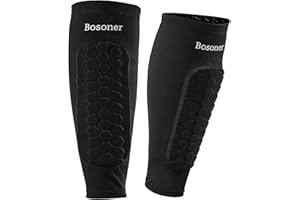 BOSONER Schienbeinschoner Kinder Fussball Atmungsaktiv: rutschfest Schienbeinschoner Fußball Herren Mini Schienbeinschoner für Jungen Mädchen Junge Spieler Fußballspiele