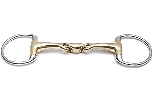 Huxlay Bros HB Joined Eggbutt Snaffle, German Silver Oval Link - 1056