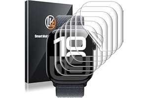 LK [6 szt.] Ochraniacz Ekranu do Apple Watch seria 10 46 mm – Pełna ochrona, Zero bąbelków, Ultra cienkie, Niezawodna folia TPU