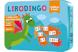 Asmodee Aritma LiroDingo Syllabes et Mots - Jeux de société - Jeux de Cartes éducatifs - Phonologie et Lettres - Maternelle GS et CP - Jeu Enfant à partir de 5 Ans - 1 à 4 Joueurs - Version FR