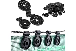 ‎FUFRE FUFRE Kunststoff-Clips für schutztuch, 50 Stück schattiernetz Clip, sonnensegel Befestigung, Schatten-Stoff-Kunststoff-Clips, Schattentuch Clips für Gartenblumenpflanzen Rasenschatten