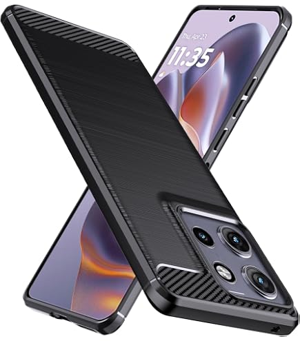 SCL Coque pour Moto Edge 40 Neo Coque Motorola Edge 40 Neo, [Noir