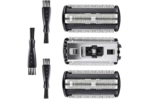 CDDCWZ Confezione da 3 testine di ricambio TT2000/43, compatibili con Bodygroom TT2000/43, serie 7000, serie 5000, serie 3000, rasatura a secco e a umido (nero)