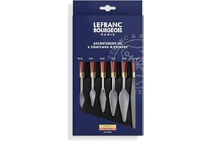 ‎LEFRANC BOURGEOIS Lefranc Bourgeois 365002 Malmesser mit elastischer Metallklinge, rostfrei, lackiertem Holzgriff für Acrylfarben oder Ölfarben - Nr.2