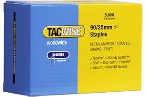 Tacwise 0308 Punti a Corona Stretta Galvanizzati Tipo 90/25 mm, Confezione da 5000