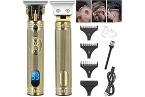 SHAVINGFUN Haarschneidemaschine,Haarschneider Professionelles Trimmer Herren Bartschneider Langhaarschneider Hair Trimmer for men Friseur Wiederaufladbarer Der Konturen Haartrimmer Mit Führungskämmen
