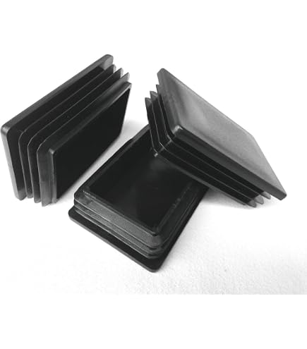 EMFA Bouchon pour Tube Rectangulaire 25x15 mm Noir – Embout