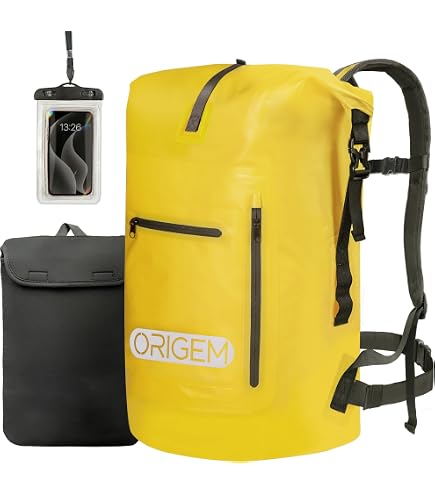 Sac à Dos étanche Aqua Quest Mariner 10/20/30 L - PVC 100% Imperméable - Léger, Confortable, Flottant - 3