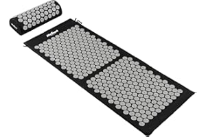 Rebel Electro Mata Zdrowotna do Akupresury z Kolcami Zestaw z Poduszką 110x42cm RBA-6010-BK