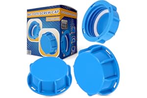 INSTALGURU IBC Tote Kunststoff Auslass mit Gewinde Adapter Tankabdeckung Endkappe Verschlusskappe Mütze IBC-Container Zubehör Wassertank Armaturen (Schraubkappe Deckel S60x6)