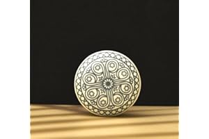 ARTISNO Lot de 10 poignées de tiroir en céramique peintes à la main pour placard, porte de placard/armoire de cuisine Gris