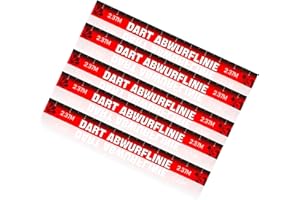 BEIMEIII Ligne de lancement de fléchettes 56 x 5 cm Autocollant Bordure de fléchettes Tapis de sol