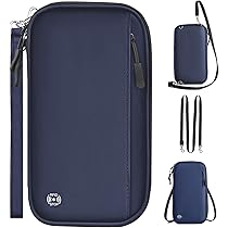 Reisepass Tasche Familie - RFID Schutz Organizer Braun