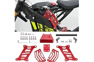 URLWALL Body Seat Suspension Lift Kit, Seat Extenders Subframe Riser for Sur Ron Light Bee X and S Segway X160 X260,CNC Aluminum Anti-rust Durable Seat Raising Bracket for Surron Parts(Red)