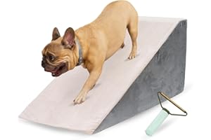 T2ND Rampe pour chiens (petits et grands) - L'aide quotidienne pour monter sur le canapé, le lit ou la voiture et éviter les blessures | Échelle antidérapante, housse lavable et brosse incluse | Supporte