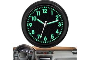 DUBBULON Quartz Clock For Car - Stick Clock For Car Dashboard | Tiny Small Car Vent Clocks | Waterproof Car Air Vent Clip Clock | For Officess Workbench Locker, Car Decoration