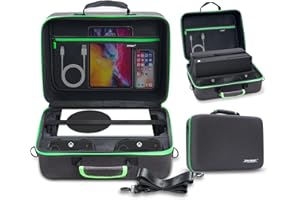 WUXIDIXI 2-in-1 Carrying Case for Xbox Series X/S, Travel Storage Bag for Xbox Series S Console, Controllers, and Accessories During Travel. Hard Shell Case Compatible for Wireless Controllers, Cables