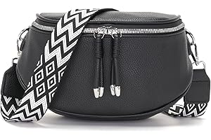 JSDOST Bauchtasche Damen klein Crossbody Bag Umhängetasche Damen Handtasche Veganes Leder Tasche