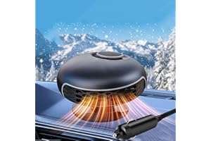 KQLHLHDYZ Chauffage de Voiture 2 en 1, 12V 150W Chauffage Portable de Voiture avec Base Rotative à 360°, Dégivrage et Désembuage, Chauffe Voiture pour Toutes Les Voitures