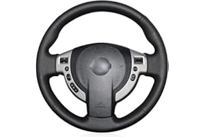 MEWANT Cubiertas de Volante para Nissan Qashqai/Qashqai+2/X-Trail/NV200/Serena/Evalia/AD/Dualis de Coche Hechas a Mano