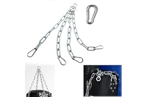 mmasport Chaîne de Sac de Frappe complète avec Mousqueton en Acier pour entraînement Muay Thai MMA