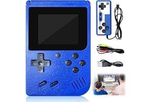 Spielkonsole Handheld 3" LCD-Bildschirm, Ruioomeep Retro Game Konsole mit 500 Klassischen Spielen für 2-Spieler Spiele, TV-Ausgang für Kinder und Erwachsene