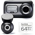 Nextbase 522GW Dash Cam Front and Rear Camera with Class 10 U3 64gb SD Card Recording- 1440/30fps Full HD- Wi-Fi Bluetooth GPS- Alexa & Polarising Filter Built-in, G-Sensor - 280/360° Degree Angle