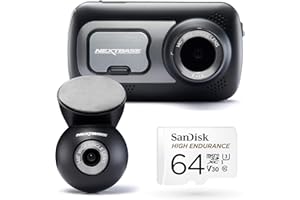Nextbase 522GW Dash Cam Front and Rear Camera - 2K 1440p Car Camera Dashcam - WiFi, GPS, Bluetooth, Night Vision, Voice Control, Parking Mode, Emergency SOS, IPS Touch Screen - 64GB Micro SD Included