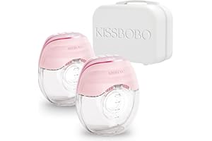 KISSBOBO sacaleches electricos,ligero delgado,con lo esencial para la lactancia materna, ideal para mamás, regalo ideal para amigos y parejas, set de regalo(Naranja 2 piezas)
