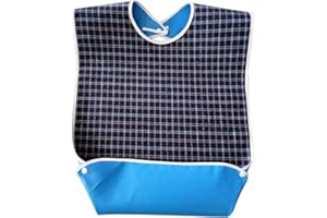 Gojiny Baberos impermeables para adultos, lavables y reutilizables para adultos