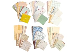 SZXMDKH 360 Sheets Vintage Journaling Supplies,Scrapbooking Material Stationery Paper,Aesthetic Decorative Paper,DIY Craft Daily Planner for Writing,Album,Drawing,Travel Journal, Multicolor, (jtz001)