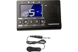 AUPHY Accordatore e Metronomo Digitale con Battute Precise, Ampio Schermo di Facile Lettura, Molteplici Modalità di Accordatura per Chitarra Basso Ukulele Violino Clarinetto e Altro, Serie Aroma