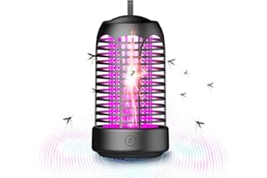 LEMENG Zanzariera Elettrica da Interno, Antizanzare Elettrico Portatile, Lampada Antizanzare Casa, Lampada Zanzare Esterno, Racchetta Zanzare Atossica Anti Mosche UV Campeggio 100m²