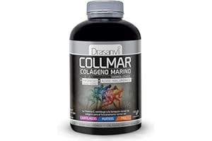 Drasanvi COLLMAR Colágeno Marino Hidrolizado con Ácido Hialurónico, Magnesio, Vitamina C natural | para cartílagos, huesos y piel | Alta dosis 3.900 mg/día | 180 comp = 30 días | Sabor vainilla