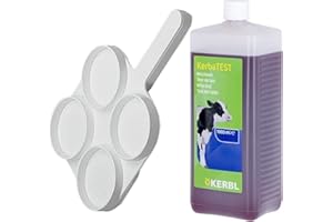 Homestead Farm Supplies Mastitis Test Kit - Kerba Test liquid 1L and Test Paddle