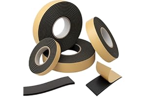 Lumonic 10m EPDM Tasma uszczelniajaca samoprzylepna 30mm x 1mm I Tasma uszczelniajaca do okien i drzwi I Uszczelka do okien, drzwi, gumowa do ochrony