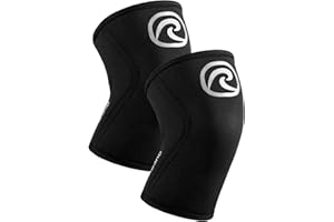 Rehband 5mm Benda per ginocchio Powersport, fascia per ginocchio per Cross Fit e allenamento pesante in neoprene, stabilizza le ginocchia